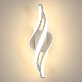 Applique Murale LED Moderne Forme en Spirale Lampe murale Blanc Chaud 3000K